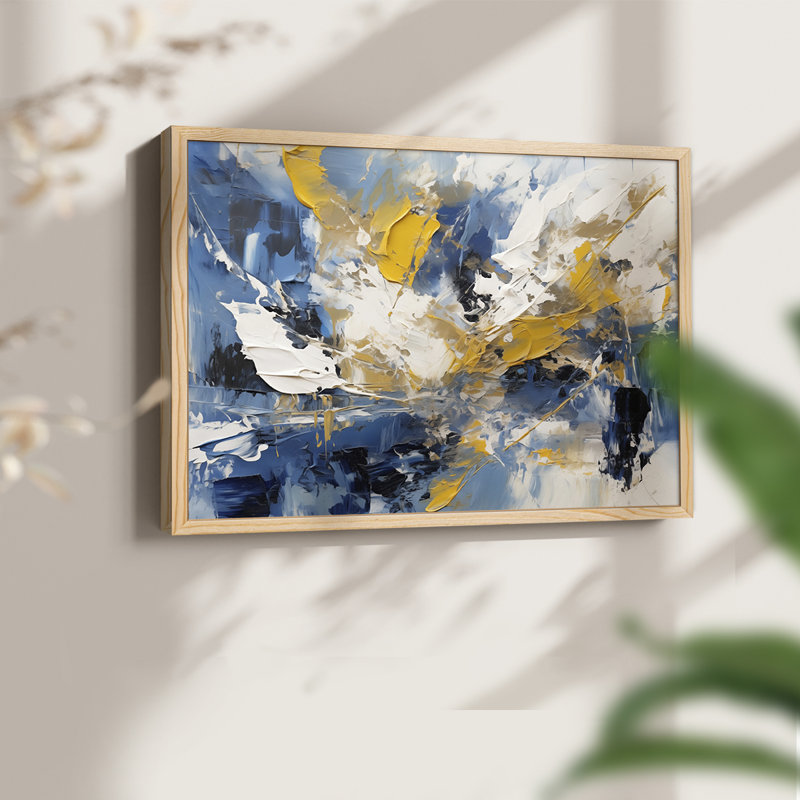 Abstrait, série CXLVI, reproduction encadrée, Naturel, H 22 po x l 28 po