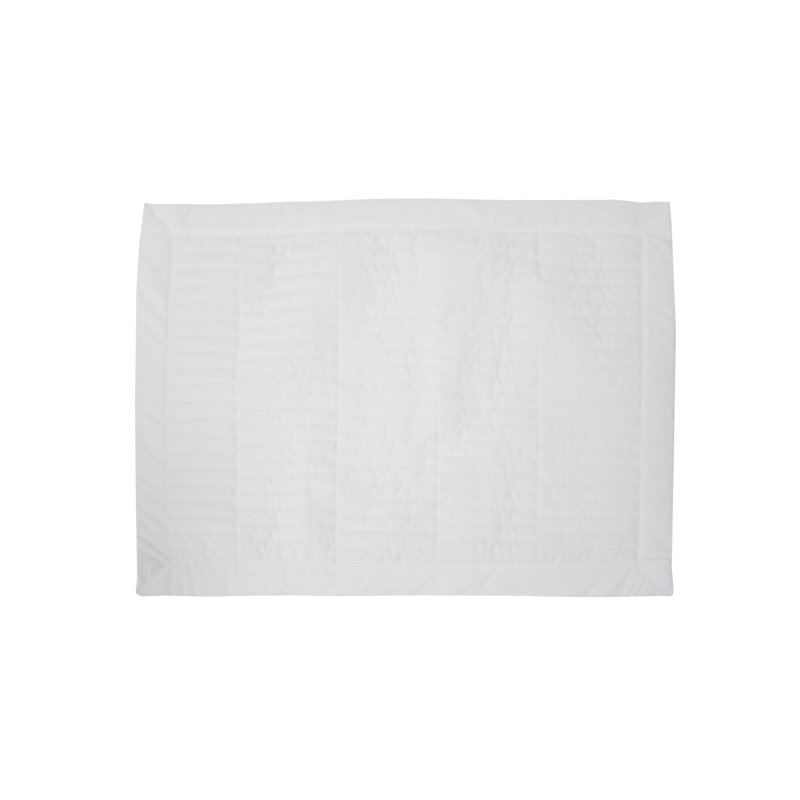 White Microfiber Reversible Full Quilt Set