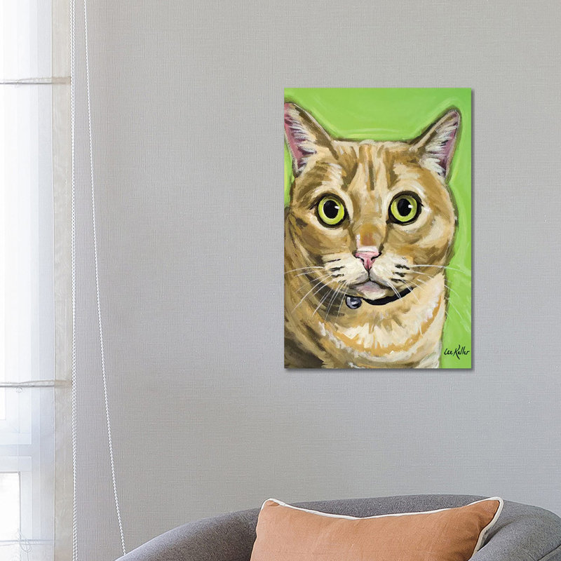 Tabby Wrigley by Hippie Hound Studios - Wrapped Canvas Painting, 66.04 cm H x 45.72 cm W x 1.91 cm D