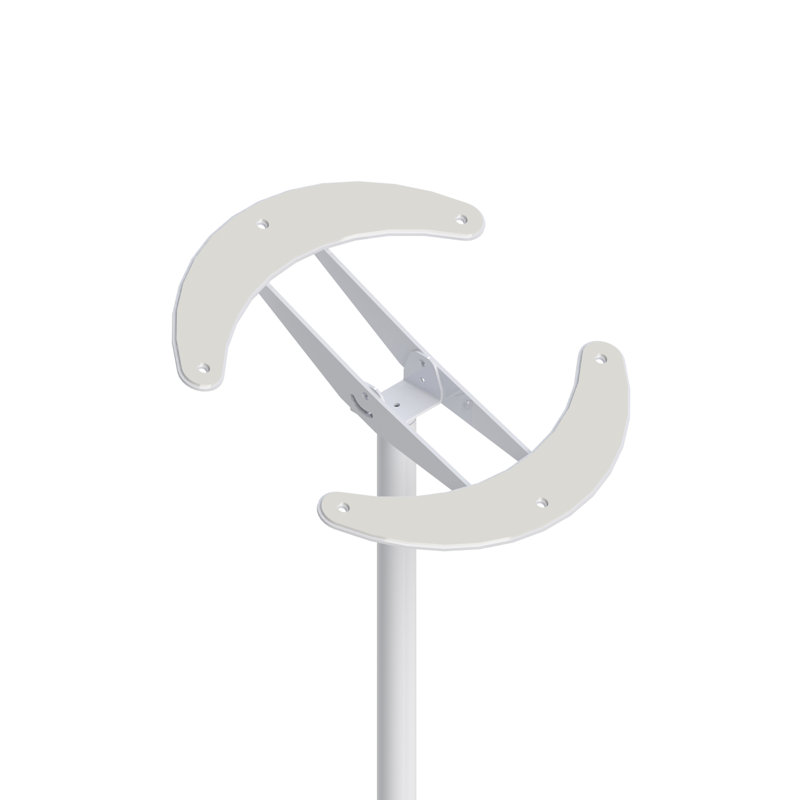 HEALTHCRAFT Angled Ceiling Top Plate in White (Add-On Kit for SuperPole), Adjustable 0-45 Degree