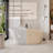Crestone Casainc Freestanding Soaking Solid Surface Resin Stone Bathtub
