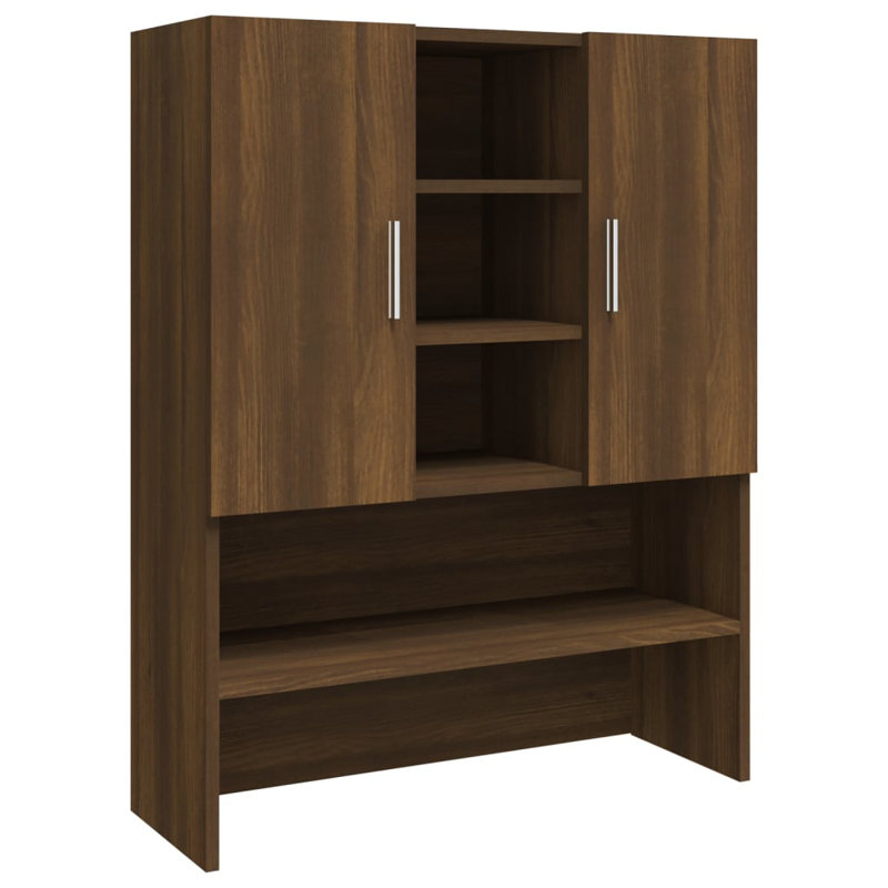 Awan Washing Machine Cabinet 70,5x25,5x90 cm, Brown Oak