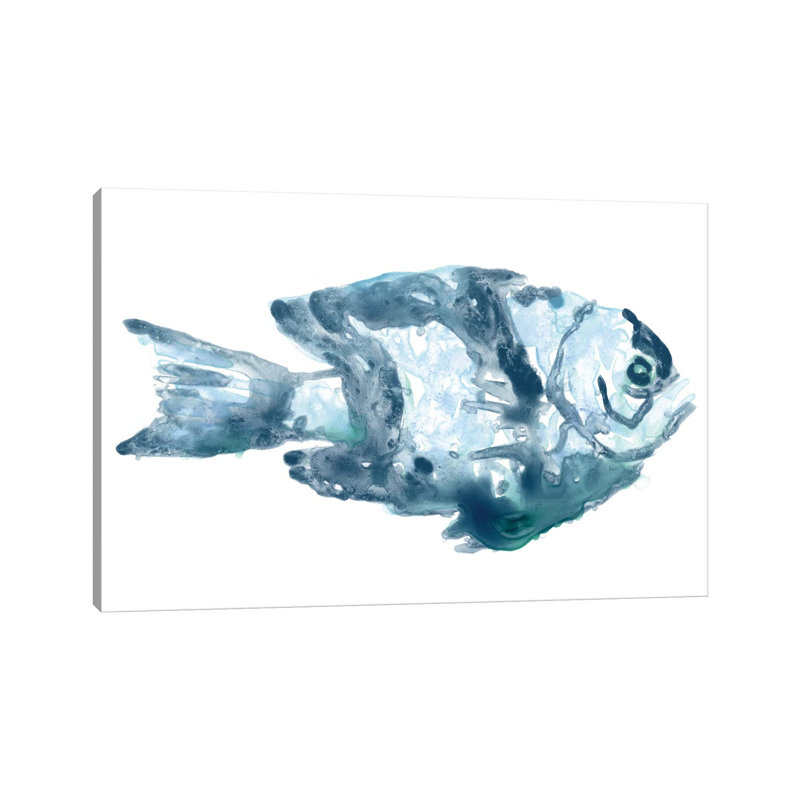 Blue Ocean Fish III, H 12 po x l 18 po x 1,5 po