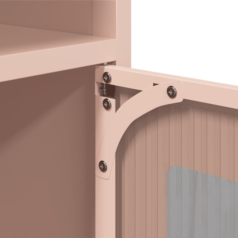 Sideboard 100.5X39x107 Cm Cold-Rolled Steel, Pink