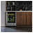 GE Profile 23.5'' W Convertible 155 Cans (12 oz.) 5.1 Cubic Feet Beverage Cooler with Wine Storage