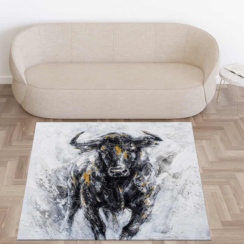 Charming Soft Non-Woven Rug with Vibrant Abstract Geometric Design for Stylish Home Decor Accent Piece in Living Room Bedroom or Office Space