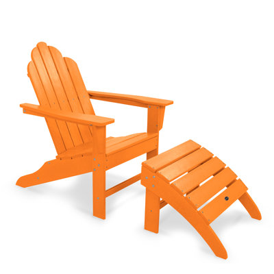 POLYWOOD Long Island Adirondack 2-Piece Set