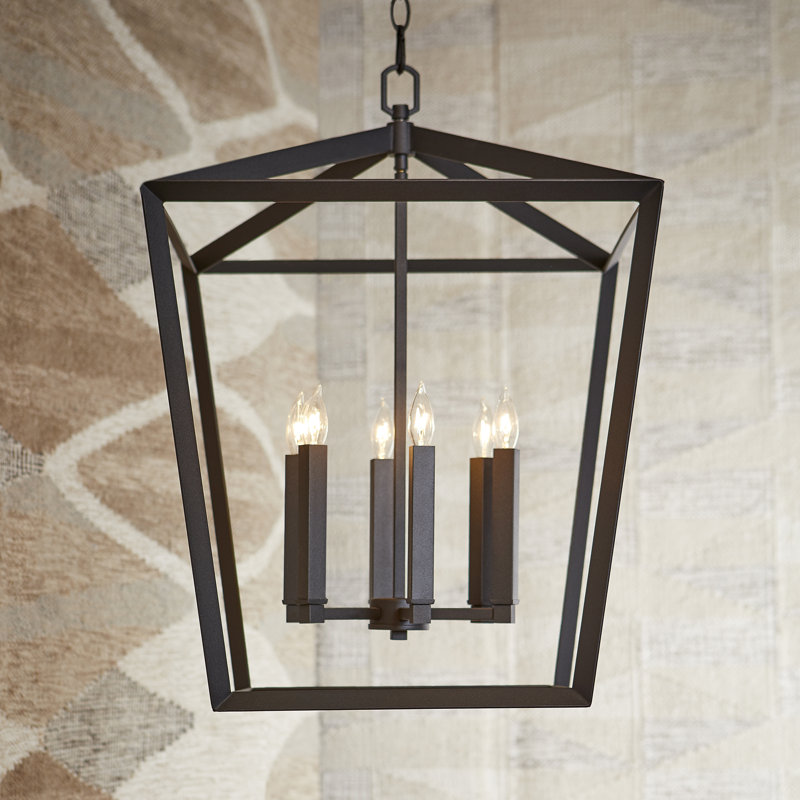 Hyperion 6 - Light Chandelier, Black