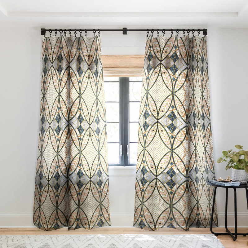 Panneau de rideau transparent Marta Barragan Camarasa, 50 po x 96 po
