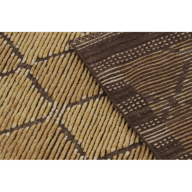Scandinavian One-of-a-Kind 4'6X7'0 Hand Knotted Area Rug