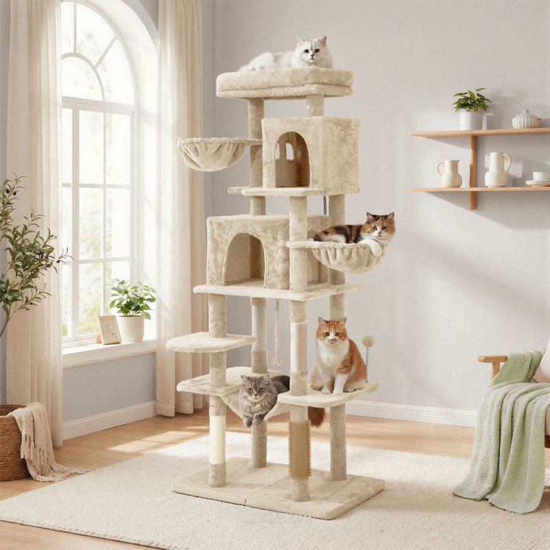 176 H Cat Tree, Beige