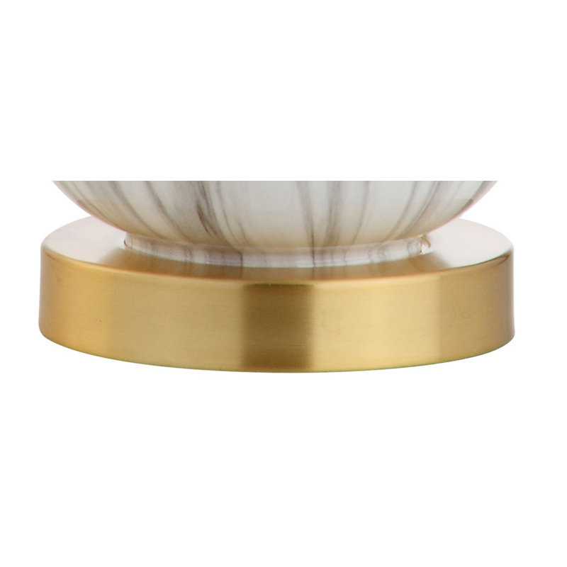 Aenwood Glass Table Lamp, White