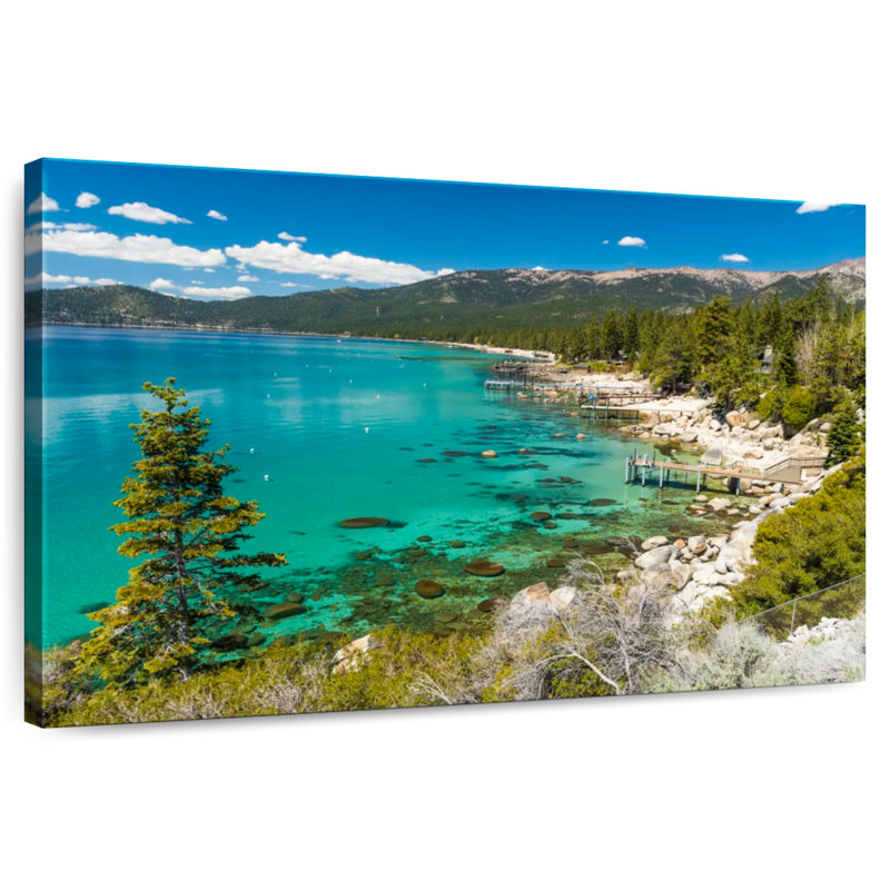 Plage cachée d'Alvord Lake Tahoe, H 8 po x l 12 po