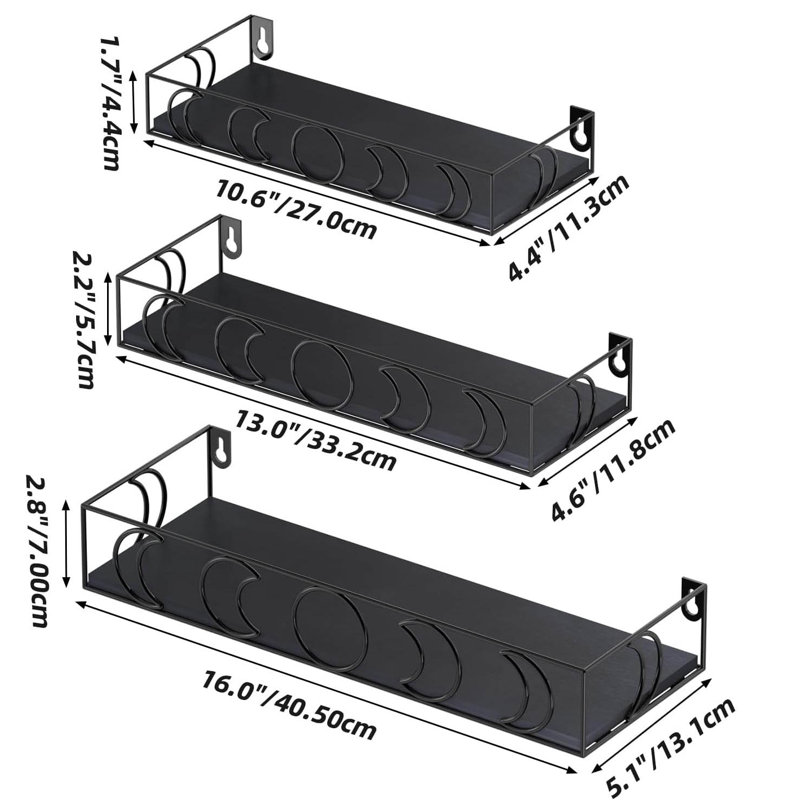 Floating Shelf, Black
