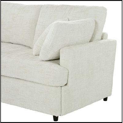 Canapé modulaire en U avec repose-pieds mobile