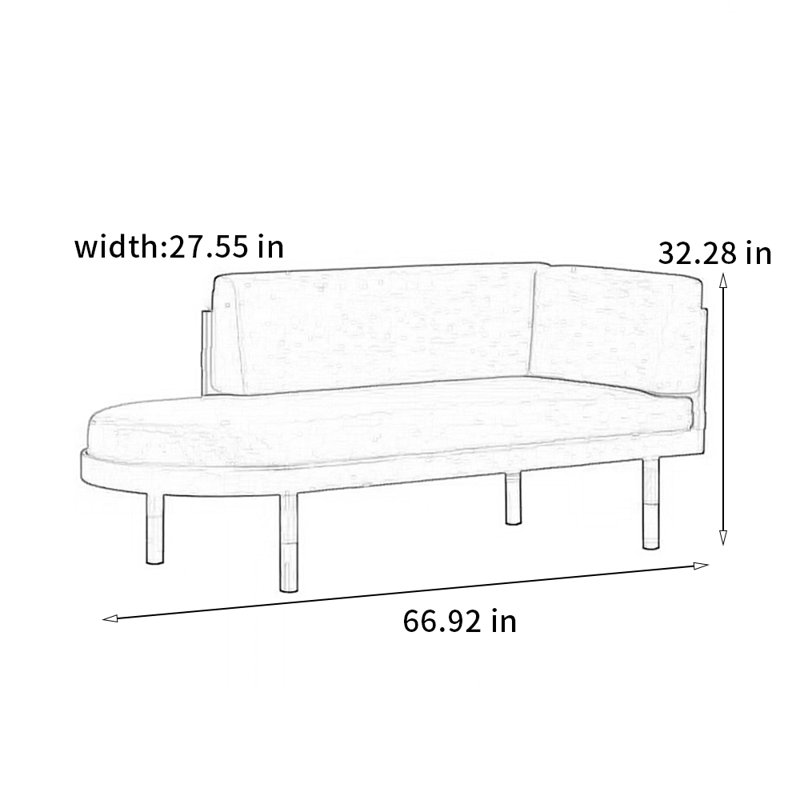 Chaise moderne en bois de frêne raffiné, Orienté à droite