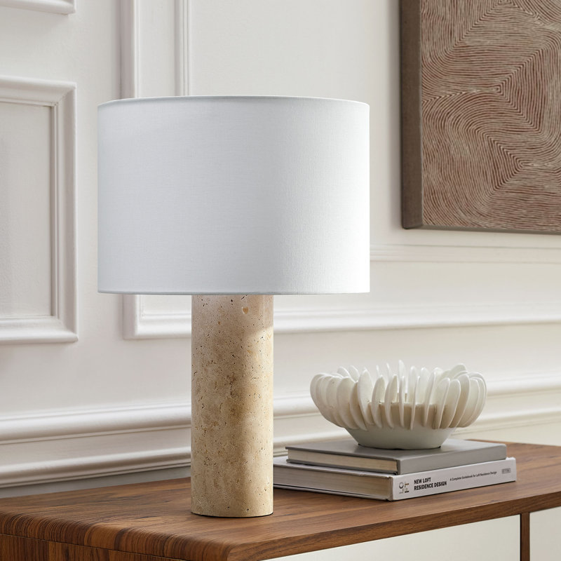 Lampe de table en travertin Zenith