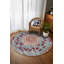 Tapis bleu en polyester à imprimé machine Gulustan-1829018572