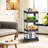 Ultra-Thin Rolling Storage Cart 4-Tier Organizer Mobile Shelving Unit,Utility Trolley-1002157628