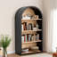 Bibliothèque arquée avec tablettes de rangement