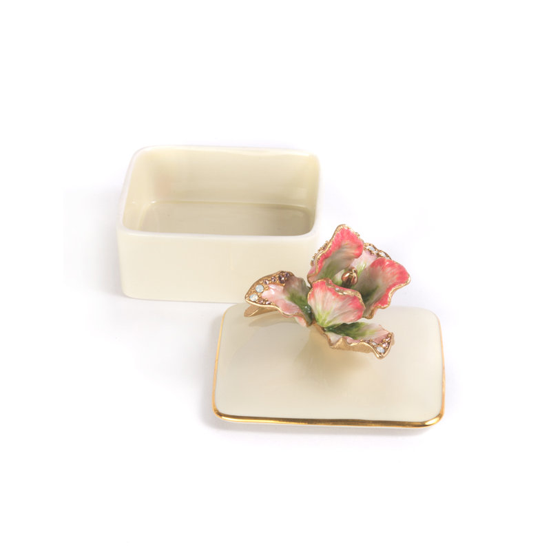 Boîte en porcelaine tulipe Lainey