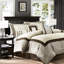 Édredon très grand taupe / brun - Ensemble de 7 coussins décoratifs complexes de couleur neutre-128135114-128135117