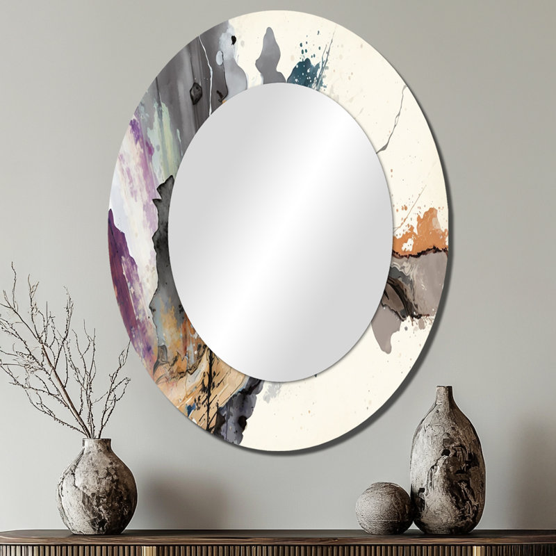 Miroir mural Jazz Rhythms In Grey I, 40 po x 30 po