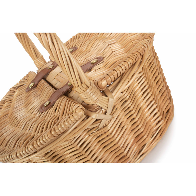 Wicker Lidded Child sized Picnic Hamper Basket