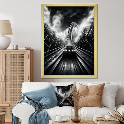 «Rollercoaster Speed of Light - Cityscapes», reproduction d'art sur toile