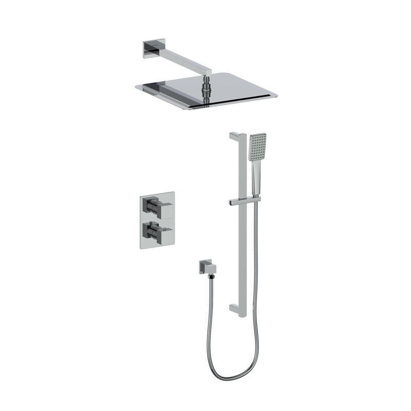 ZLINE Autograph Edition Crystal Bay Thermostatic Shower System, Chrome