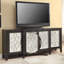 Armoire console au fini noir antique