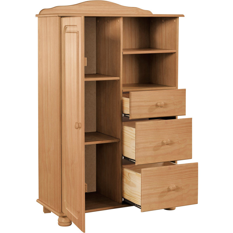Amoakuh 125cm Kitchen Pantry, Stained Wax
