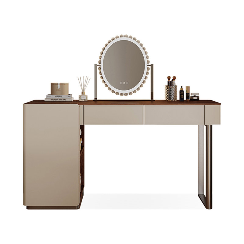 Makeup Vanity with Light mirror,2 drawers