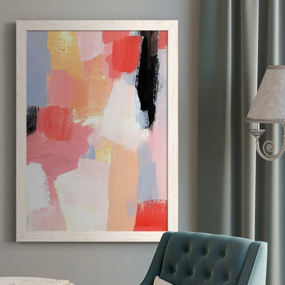 Durwyn Aerial Scarlet I Framed On Canvas Print