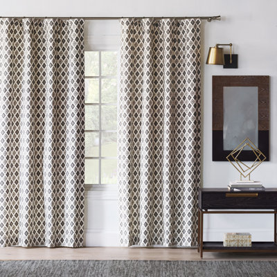 Bale 100% Cotton Room Darkening Curtain Single Panel