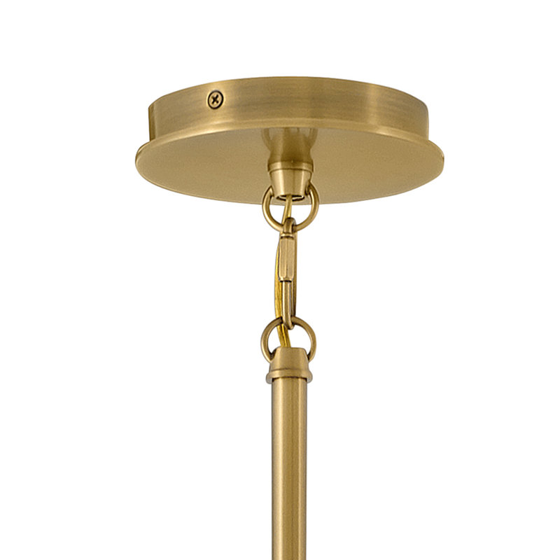 Ardea 9 - Light Dimmable Chandelier, Heritage Brass