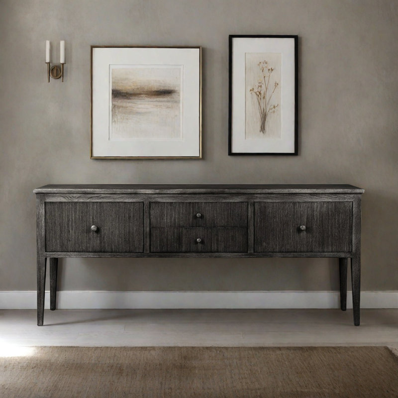 Console rustique, Noir
