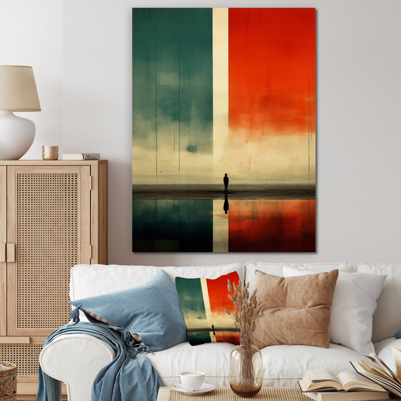 Perdus dans la simplicité I sur toile, 32" H x 16" W, Toile tendue
