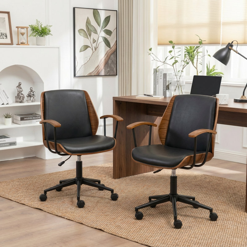 Chaise de bureau Bryonie, Noir