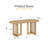 Midkiff 33.5"W×30"H Oval Dining Table Kitchen Table with Rattan Double Pedestal Base-2123654460-2103659486