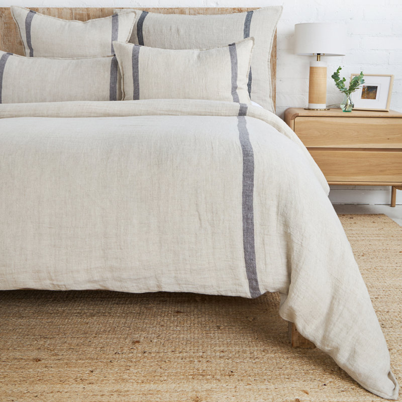 RORY Linen Lumbar Pillow Cover & Insert, Tan