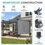 Pergola en aluminium avec auvent Aoodor-86865222-97922609