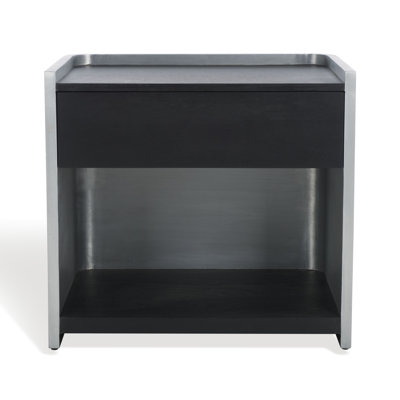 Ottawa Wood and Aluminum Nightstand