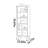 Modern simple storage bookcase