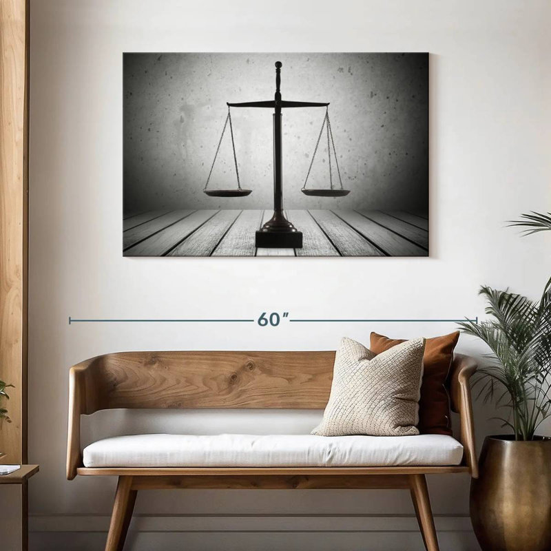 Balanced Scale Of Justice, 30" H x 45" W
