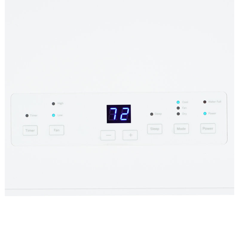 White 6100 BTU Portable Air Conditioner with Remote