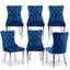 Luxie Set Of 2  Upholstered Dining Chairs With Metal Steel Legs-119402119