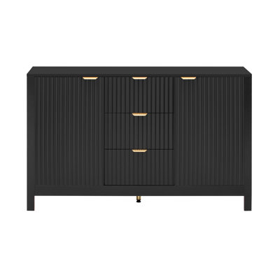 Wave Design Wooden Sideboard