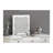 Classic Vanity Set with Flip-Down Mirror and Cushioned Stool