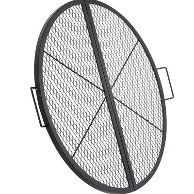 Barbecue robuste en acier 36 po pliable avec poignée pour le camping portatif et le support de cuisson extérieur